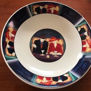 Vintage songo Cafe Americana oval serving dish